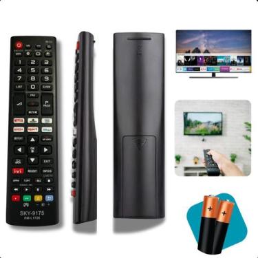 Imagem de Controle Remoto Universal Tv  2 Peças Com Pilhas Aaa, Para Tv Smart - 