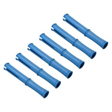 Imagem de PATIKIL Alça retrátil de 25 cm, 6 peças, dispensador de filme elástico de plástico para embalagem móvel de 35-38 mm, azul