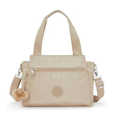 Imagem de Kipling Bolsa de ombro estampada Elysia, Bege brilhante, One Size, Casual