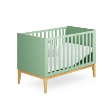 Imagem de Berço 2 em 1 Amor Perfeito Branco - Divicar - Divicar Móveis, Verde