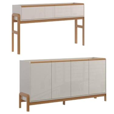 Imagem de Aparador Elegance + Buffet Off White New Jequitiba - Lukaliam Móveis