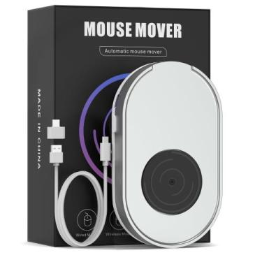 Imagem de Mouse Jiggler Jerryrun Indetectável Mouse Mover Silver