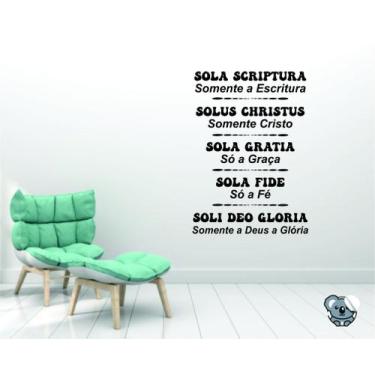 Imagem de Adesivo de Parede Decorativo Frases Sola Scriptura - Colakoala Adesivo
