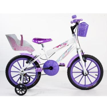 Imagem de bicicleta aro 16 com acessorios e cadeirinha de boneca - vtc bikes