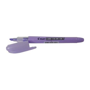 Imagem de Caneta Marca Texto Lumi Color Soft Pilot Cores Pastel Chanfrada, Viole