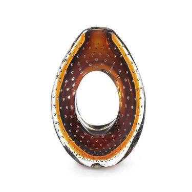 Imagem de Escultura Em Cristal Murano Marrom - São Marcos 29cm