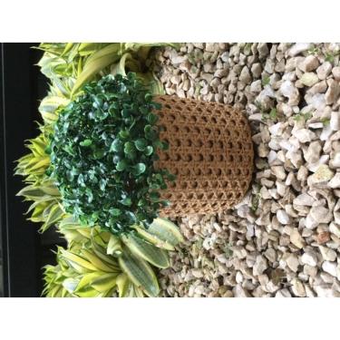 Imagem de Cachepot em cimento Textura Palha 12,5 X 13,5 CM (AXØ)