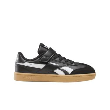 Imagem de Reebok Tênis infantil clássico de nylon para bebês, Branco/amarelo descolorido, 11 Little Kid