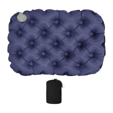 Imagem de Zialofi Almofada de assento inflável para cadeira de escritório, leve, dobrável, almofada de assento, de ar para esportes ao ar livre, barcos, estádio, praia