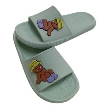Imagem de Chinelo Slide MAX Bobbye Good´s Leve Infantil Confortável (Verde, Forma Pequena, BR, Criança de 9 a 12 anos, Faixa Numérico, 27, 28)