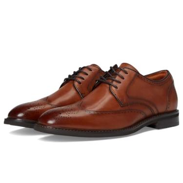 Imagem de Stacy Adams Sapato Oxford masculino Bennett Wingtip com cadarço, Brandy, 11 Wide