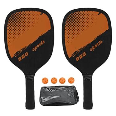 Imagem de Remo de Pickleball Com Design Antiderrapante, 4 Bolas, Fácil de Transportar, Remo de Raquete de Pickleball, Raquete de Pickle, Absorção de Choque, Bolsa de Armazenamento
