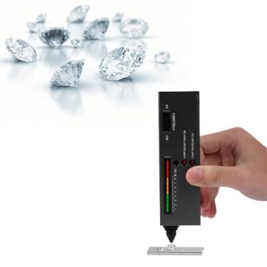 Imagem de Tester Caneta Seletora Profissional de Diamante, Seletor de Diamante Seletor de Diamante Testador de Diamante de Jóias Precisas Com Ampliação de LED 30x para Cristal