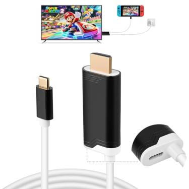 Imagem de Sioenl Cabo 2M USB C para HDMI para Nintendo Switch 2, cabo de conversão tipo C para HDMI substitui a estação de base original Switch 2 para tela de projeção de TV - (saída 4K 60Hz, porta de