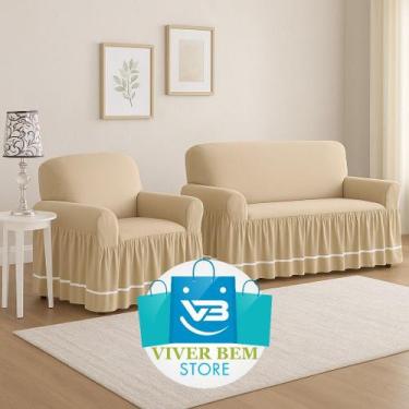 Imagem de Capa Para Sofá Dália 2 e 3 lugares - BELL ENXOVAIS, Sofa de 2 lugares,