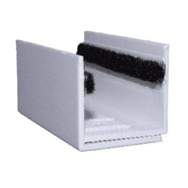 Imagem de Guia U Externo Ajustável Para Porta De Correr - Branco