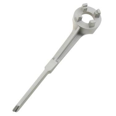 Imagem de ZZHXSM Chave de tampa de barril de alumínio - ferramenta de abertura para tambores de 10, 15, 20, 30, 50, 55 galões - compatível com tampas de tambor de 5 cm e 3/10.2 cm