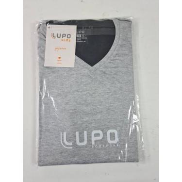 Imagem de Pijama Curto com Shorts Juvenil Algodão Lupo 20000-002., 10, Cinza