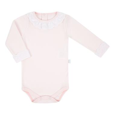 Imagem de Body Bebê Longo com Renda Floresta Rosa Liso - Hug