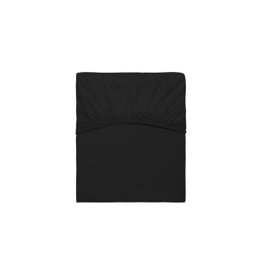 Imagem de Lençol QUEEN Elastico Preto Algodao Egipcio 300 Fios Acetinado