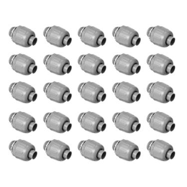 Imagem de 25 peças de conectores de conduíte de 1/2 polegada, conector de conduíte elétrico para casa cozinha banheiro tubo