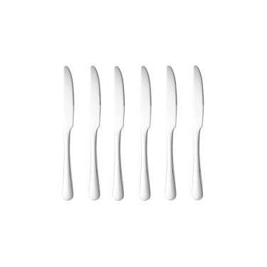 Imagem de Genérico, Faca de Sobremesa Inox Talheres Buffet Restaurante Jogo 6un