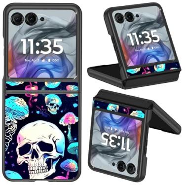 Imagem de Capa protetora para Motorola Moto Razr 50/Razr 2024/Razr 2025, fina, leve, rígida, à prova de choque, para Moto Razr 50/Razr 2024/Razr 2025, caveira de cogumelo