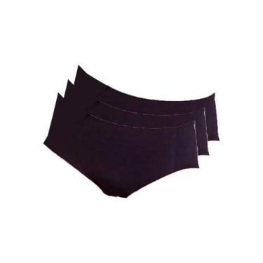 Imagem de Kit com 3 Calcinhas Caleçon Hope 30850, Preto, G