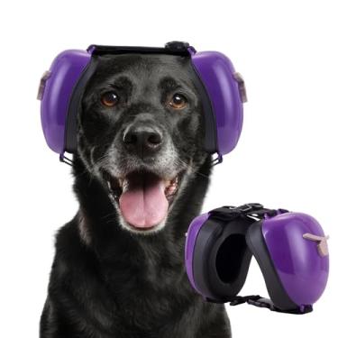 Imagem de Novo protetor de ouvido para cães para proteção contra ruído - fones de ouvido para cães NRR de 30 dB, cancelamento de ruído, proteção auditiva contra trovões/fogos de artifício/aspiradores, design