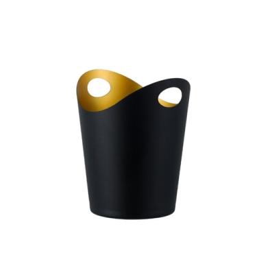 Imagem de baldes de gelo Balde de gelo em aço inoxidável para bebidas, ideal para vinho, champanhe, cerveja, karaokê, clubes, bares e festas(Preto)