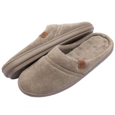 Imagem de Pantufa Fechada Anatômica Elegance em Atoalhado - Caqui - 35/36 - Puff