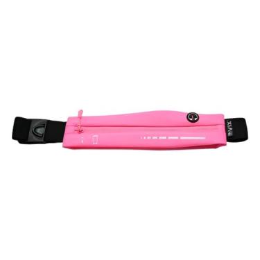 Imagem de Pochete Slim Esportiva para Corrida e Academia, Porta Celular, Cinza Lisa, Ideal para Fitness e Exercícios (Rosa/Lisa)