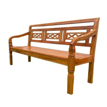 Imagem de Banco Namoradeira 3 Lugares Madeira De Demolição Modelo X Sudeste Rústico