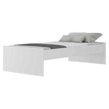 Imagem de Cama De Solteiro Com Colchão Incluso Dublin Multimóveis Mp4039 Branca