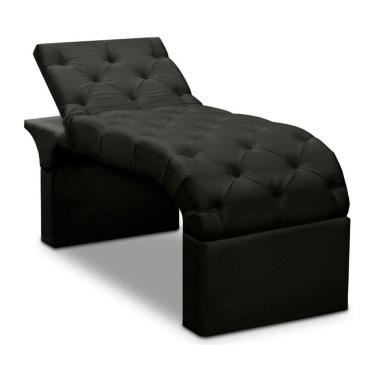 Imagem de Maca Estofada Estética Cílios Regulável Spa Veludo Ana preto