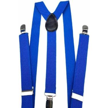 Imagem de Suspensórios Masculino E Feminino Largo 2,5cm - Várias Cores Ref:244 -