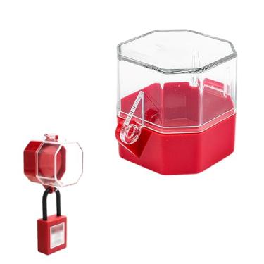 Imagem de KMYZQDV Capa de botão de parada de emergência, protetor de interruptor de pressão para tampas de bloqueio de alternância para evitar desligar a luz do computador ou interruptores de partida, proteções