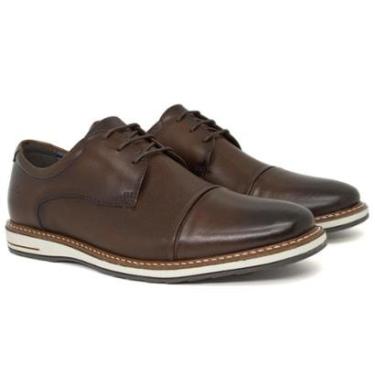 Imagem de Sapato Masculino Democrata Oliver Social Clássico Cadarço Couro Conforto 273202-Masculino