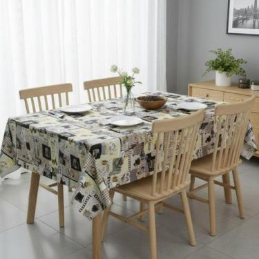 Imagem de Metro toalha de mesa retangular plástica térmica estampada - UZOO