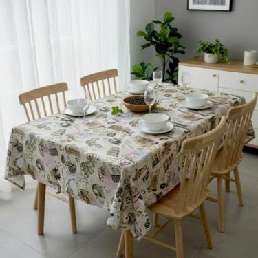 Imagem de Metro toalha de mesa retangular plástica térmica estampada - UZOO