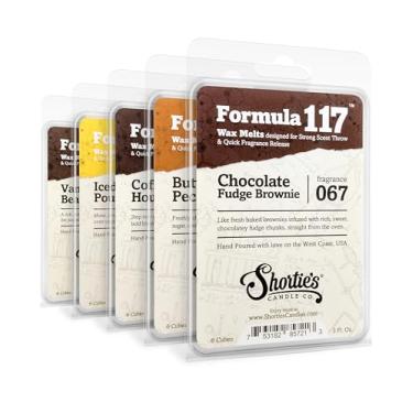 Imagem de Shortie's Candle Company Bakery Wax Melts Variety Pacote com 5 - Fórmula 117-5 Barras de 85 g altamente perfumadas - Feito com óleos naturais e essenciais - Cubos de cera para aquecer o outono