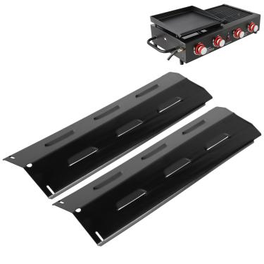 Imagem de SafBbcue Capas para queimadores de grelha, domadores de chamas para Royal GD4002T - Peças especializadas para churrasqueiras, placas térmicas de substituição de aço inoxidável, para churrasqueira a