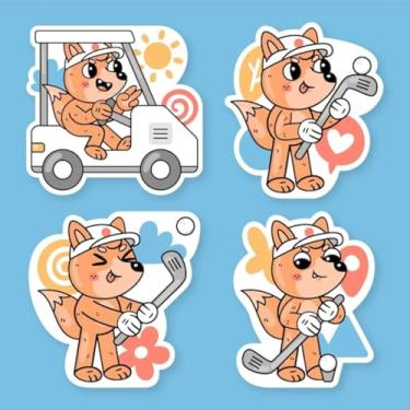 Imagem de Adesivos de Animais Kawaii para Quarto e Cadernos Coleção Fofura Infantil 30x30cm