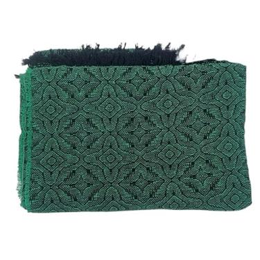 Imagem de Manta de Algodão Grande para Sofá Casal King 3,00X1,80M Grande 2,40X1,80m Pop pequena 2,20X1,50M sua casa(Flor do sertão verde c/preto)