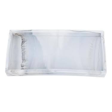 Imagem de Alomejor Bandeja Organizadora, Placa Organizadora de Gel Antiderrapante para Cosméticos, Joias, Chaves, 11,8x4,9 Polegadas, Banheiro, Cozinha, Penteadeira (S)