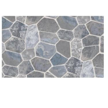 Imagem de Papel de Parede Adesivo Cinza, PVC, Pedras, 45cm x 5m, Revestimento Decorativo, Autocolante, Textura Moderna