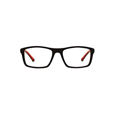 Imagem de Óculos de Grau Arnette AN7083L 2294 Preto Vermelho Emborrachado Lente Tam 55