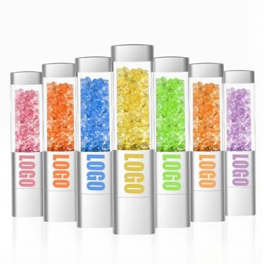 Imagem de Flash Drives USB personalizados em massa, pendrives de cristal personalizados com impressão de logotipo, presente corporativo para negócios, promoções de eventos, lembrancinhas de casamento, pen drive