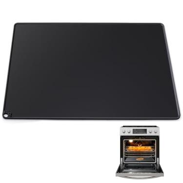 Imagem de Forros de forno de silicone para parte inferior do forno - Tapete de forno de silicone resistente ao calor de 300 °C. Forros de forno fáceis de limpar e reutilizáveis para forno elétrico