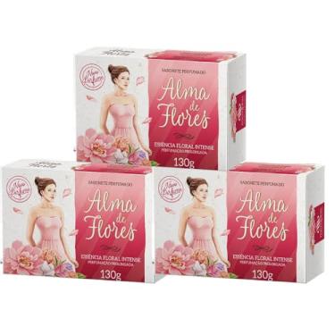 Imagem de Kit 3 Sabonete Alma de Flores Floral Intense 130g